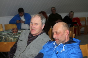 Andres Supp ja Hannes Kivil eesti raskeveohobuste kasvatajate aastakoosolekul 27veebruar2015 Atla Mõis